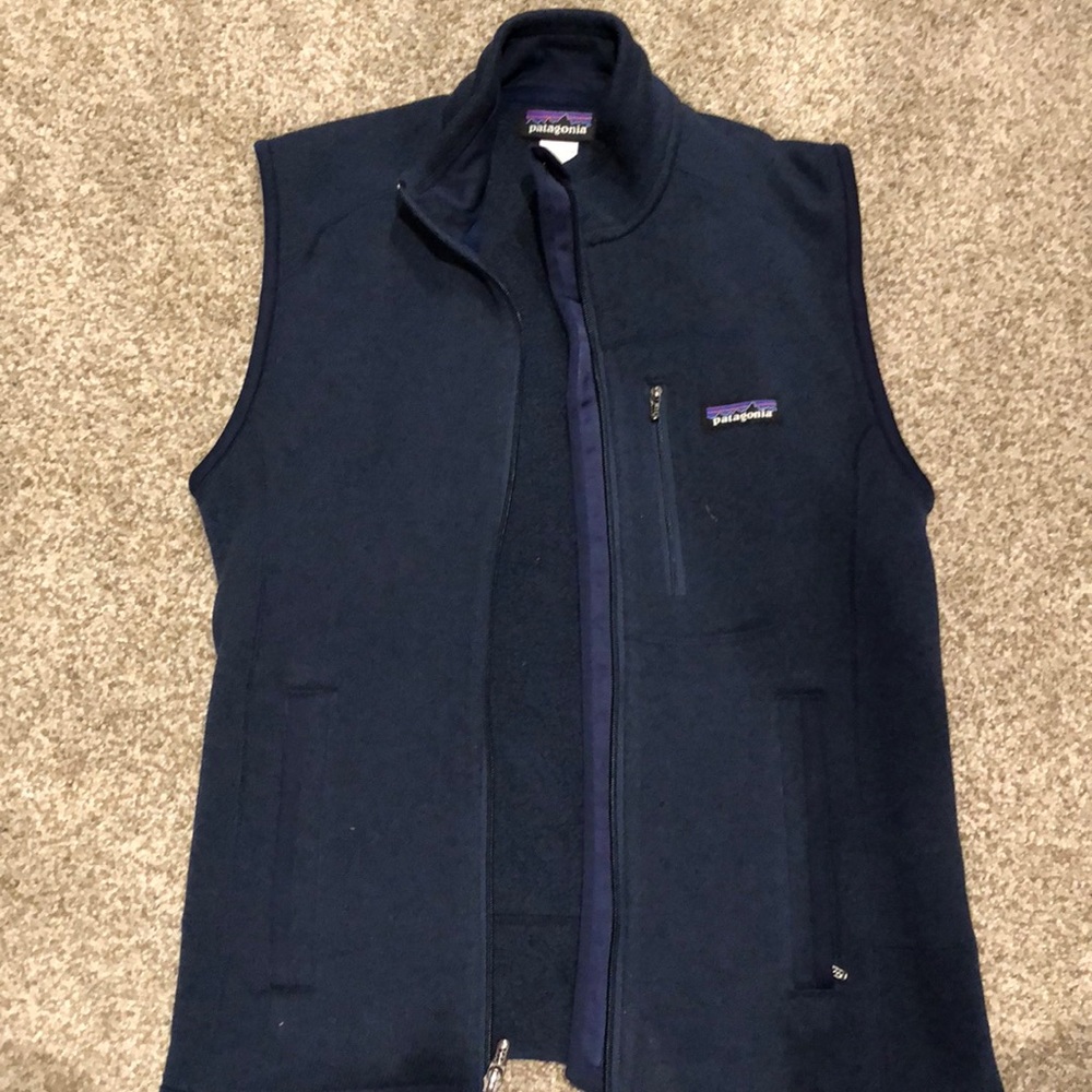 Navy Patagonia Sweater Vest